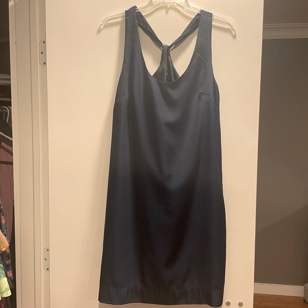 J Crew size 6 navy halter. Fully lined